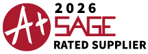 SAGE A+ Rated Supplier logo